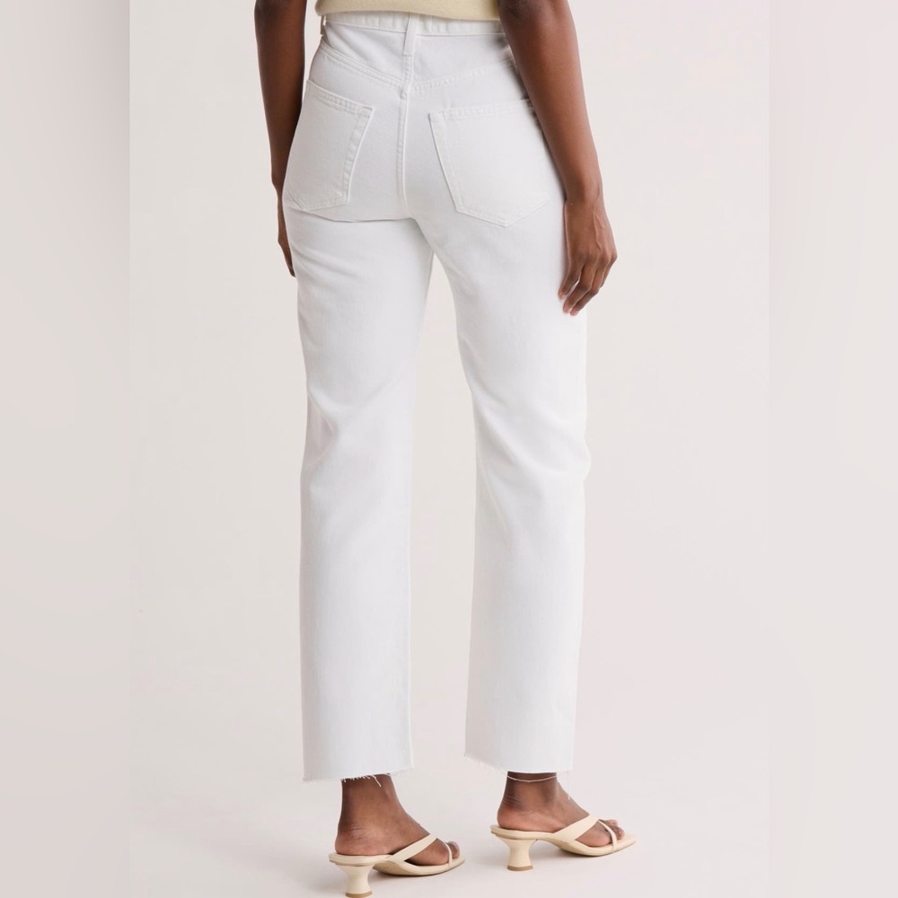 ÉTICA Tyler Raw Hem Straight Leg Jeans – NWT – Size 27 (Vintage White)